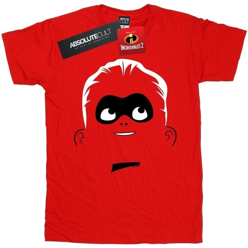 textil Hombre Camisetas manga larga Disney Incredibles 2 Dash Face Rojo