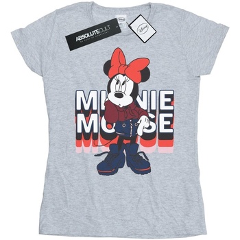 textil Mujer Camisetas manga larga Disney Minnie Mouse In Hoodie Gris
