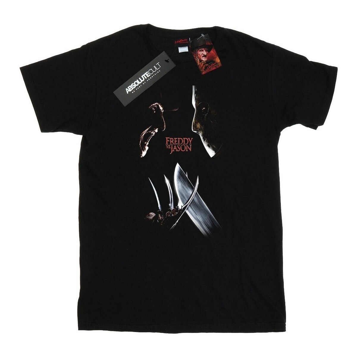 textil Hombre Camisetas manga larga A Nightmare On Elm Street Freddy Vs Jason Negro