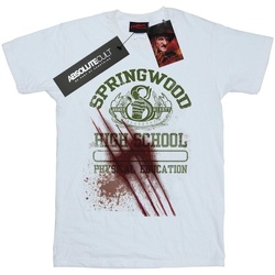 textil Hombre Camisetas manga larga A Nightmare On Elm Street Springwood Slasher Blanco