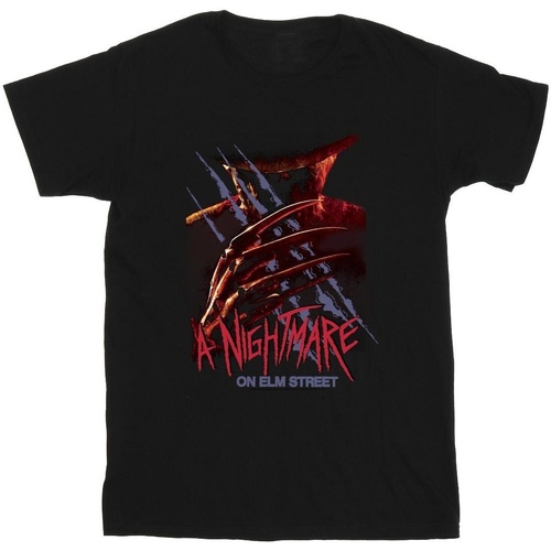 textil Hombre Camisetas manga larga A Nightmare On Elm Street Freddy Claw Negro