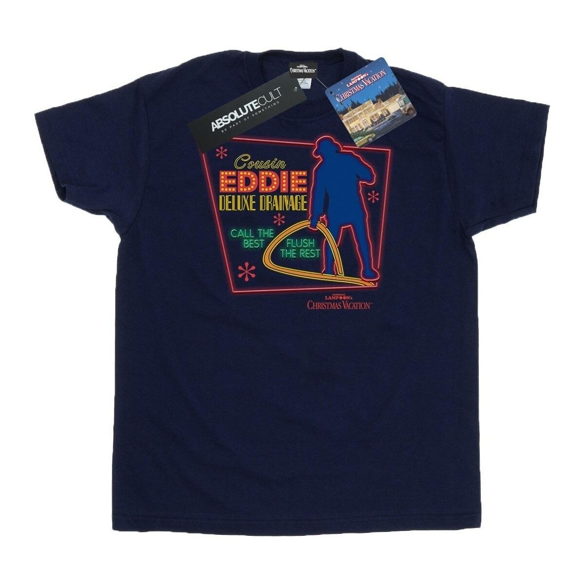 textil Hombre Camisetas manga larga National Lampoon´s Christmas Va Cousin Eddie Azul