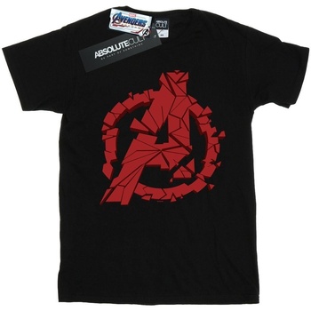textil Niño Tops y Camisetas Marvel Avengers Endgame Shattered Logo Negro