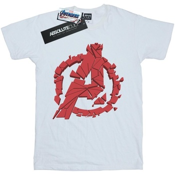 textil Niño Camisetas manga corta Marvel Avengers Endgame Shattered Logo Blanco