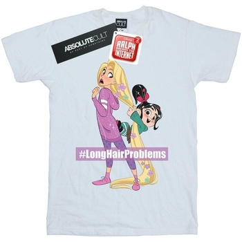textil Mujer Camisetas manga larga Disney Wreck It Ralph Rapunzel And Vanellope Blanco