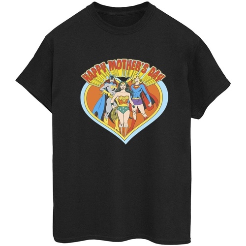 textil Mujer Camisetas manga larga Dc Comics Wonder Woman Mother's Day Negro