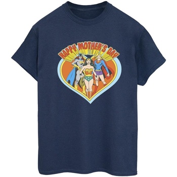 textil Mujer Camisetas manga larga Dc Comics Wonder Woman Mother's Day Azul