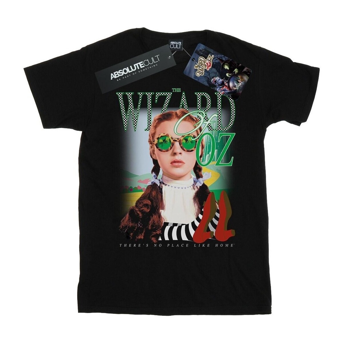 textil Mujer Camisetas manga larga The Wizard Of Oz No Place Checkerboard Negro
