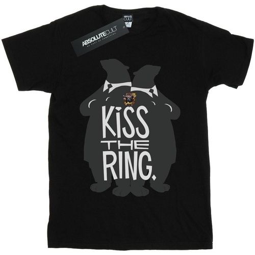 textil Mujer Camisetas manga larga Disney Zootropolis Kiss The Ring Negro