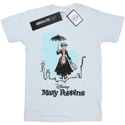 textil Niño Camisetas manga corta Disney Mary Poppins Rooftop Landing Colour Blanco