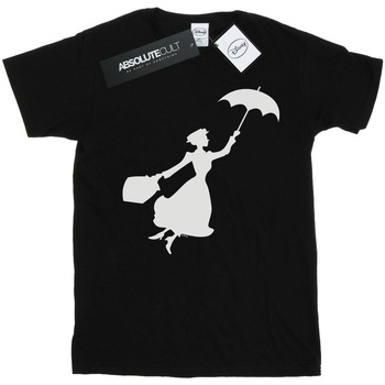textil Niño Camisetas manga corta Disney Mary Poppins Flying Silhouette Negro