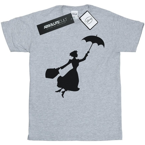 textil Niño Camisetas manga corta Disney Mary Poppins Flying Silhouette Gris