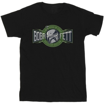 textil Hombre Camisetas manga larga Star Wars: The Book Of Boba Fett New Outlaw Boss Negro