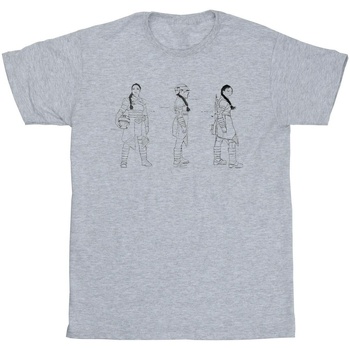 textil Hombre Camisetas manga larga Disney The Book Of Boba Fett Fennec Concept Gris