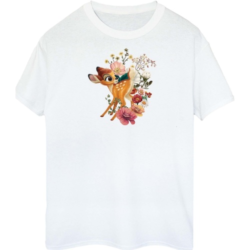textil Mujer Camisetas manga larga Disney Bambi Meadow Blanco
