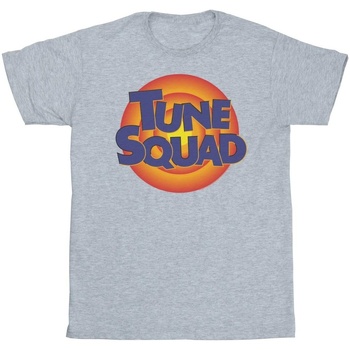 textil Hombre Camisetas manga larga Space Jam: A New Legacy Tune Squad Logo Gris
