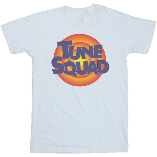 textil Hombre Camisetas manga larga Space Jam: A New Legacy Tune Squad Logo Blanco