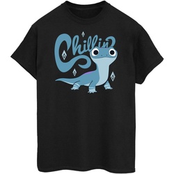 textil Mujer Camisetas manga larga Disney Frozen 2 Salamander Bruni Tough Negro