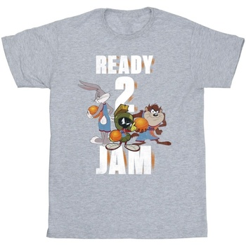 textil Hombre Camisetas manga larga Space Jam: A New Legacy Ready 2 Jam Gris