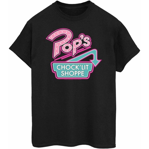 textil Mujer Camisetas manga larga Riverdale Pop's Chock'lit Shoppe Negro