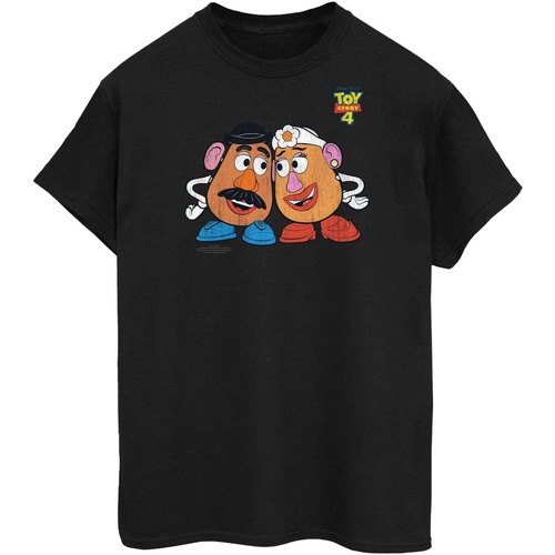 textil Mujer Camisetas manga larga Disney Toy Story 4 Mr And Mrs Potato Head Negro
