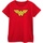 textil Mujer Camisetas manga larga Dc Comics Wonder Woman Logo Rojo