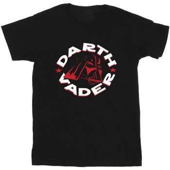textil Hombre Camisetas manga larga Disney Darth Vader Badge Negro