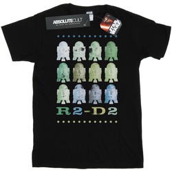 textil Hombre Camisetas manga larga Disney Green R2-D2 Negro