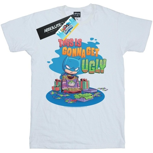 textil Mujer Camisetas manga larga Dc Comics Super Friends Batman Joker Christmas Jumper Blanco