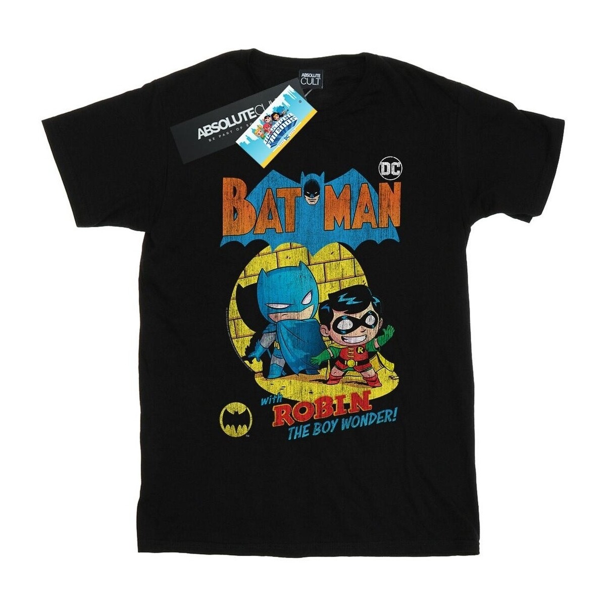 textil Mujer Camisetas manga larga Dc Comics Super Friends Batman The Boy Wonder Negro