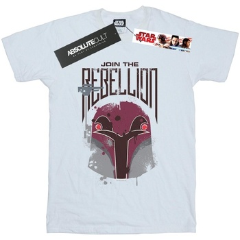 textil Hombre Camisetas manga larga Disney Rebels Rebellion Blanco