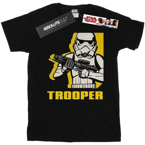 textil Hombre Camisetas manga larga Disney Rebels Trooper Negro
