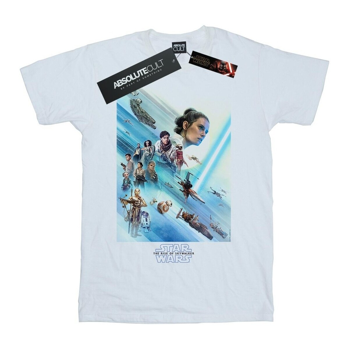 textil Hombre Camisetas manga larga Star Wars: The Rise Of Skywalker Resistance Poster Blanco