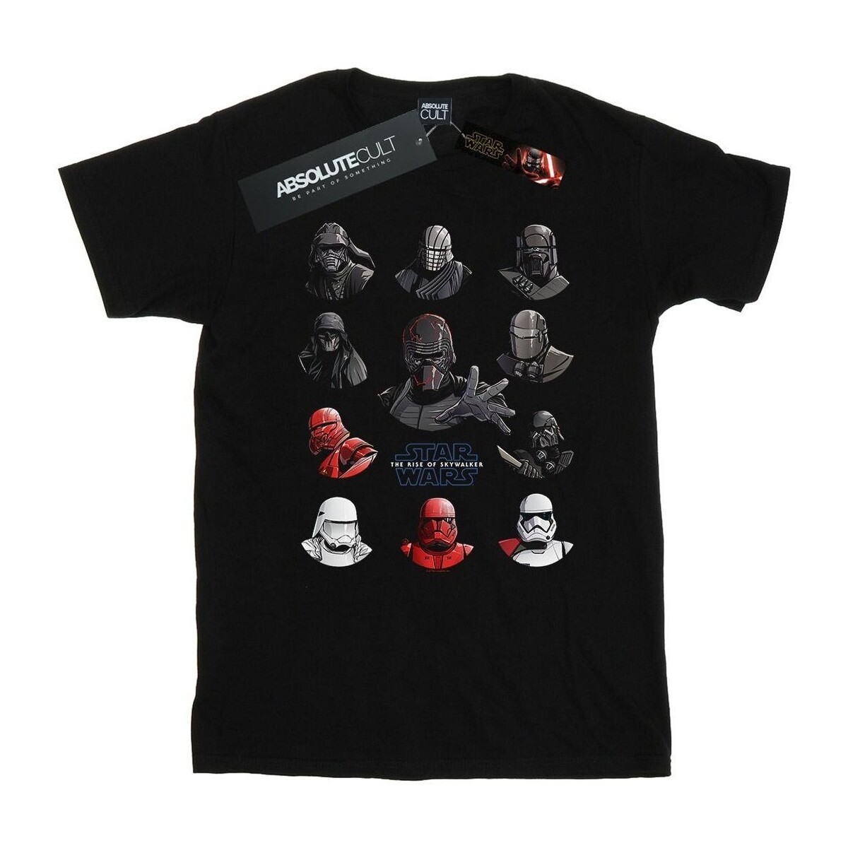 textil Hombre Camisetas manga larga Star Wars: The Rise Of Skywalker First Order Character Line Up Negro