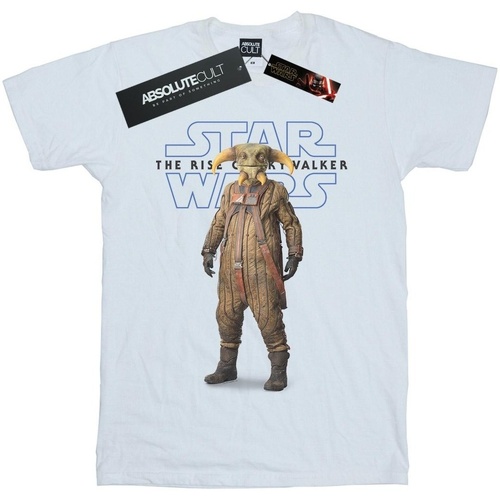 textil Hombre Camisetas manga larga Disney The Rise Of Skywalker Boolio Blanco