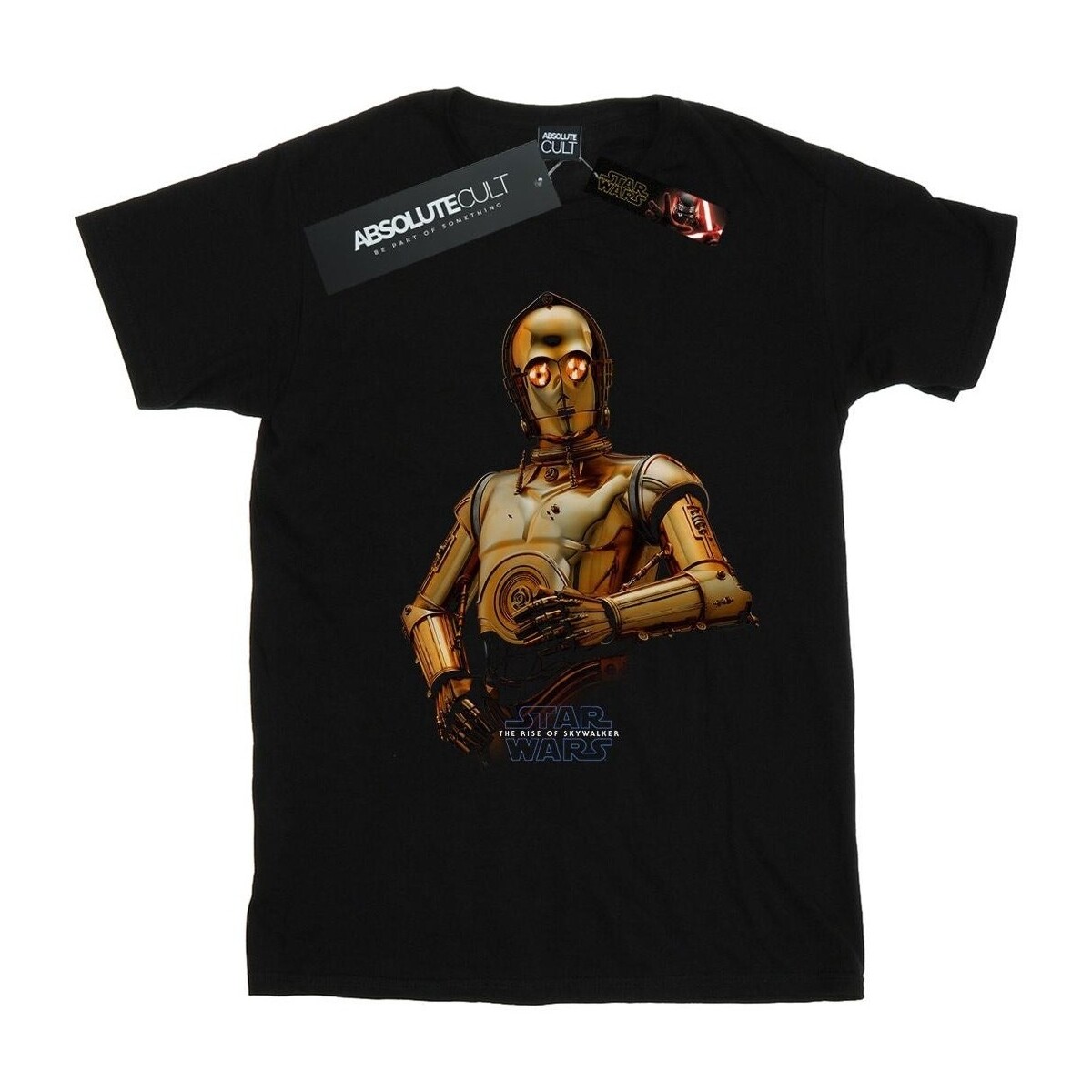 textil Hombre Camisetas manga larga Disney The Rise Of Skywalker C-3PO Pose Negro