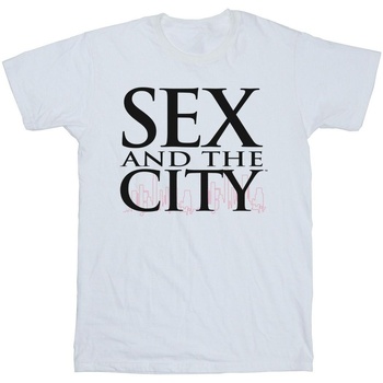 textil Hombre Camisetas manga larga Sex And The City Logo Skyline Blanco
