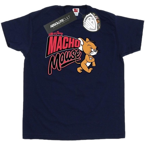 textil Hombre Camisetas manga larga Dessins Animés Macho Mouse Azul