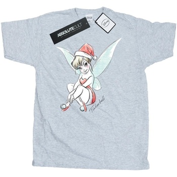 textil Hombre Camisetas manga larga Disney Tinkerbell Christmas Fairy Gris
