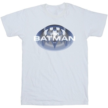 textil Hombre Camisetas manga larga Dc Comics The Flash I'm Batman Blanco