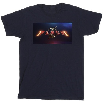 textil Hombre Camisetas manga larga Dc Comics The Flash Movie Logo Azul