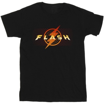 textil Hombre Camisetas manga larga Dc Comics The Flash Red Lightning Negro