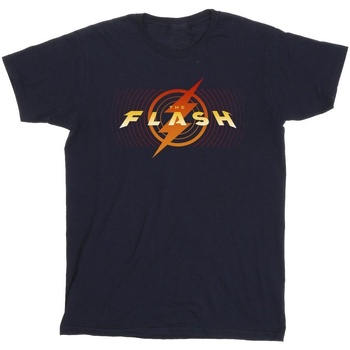 textil Hombre Camisetas manga larga Dc Comics The Flash Red Lightning Azul