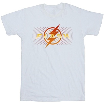 textil Hombre Camisetas manga larga Dc Comics The Flash Red Lightning Blanco