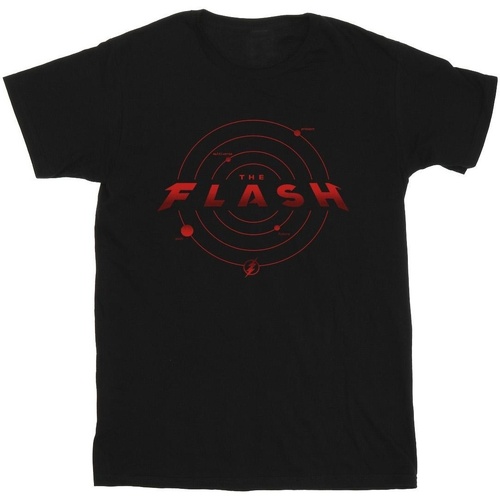textil Hombre Camisetas manga larga Dc Comics The Flash Multiverse Rings Negro