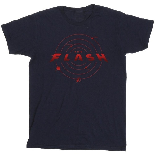 textil Hombre Camisetas manga larga Dc Comics The Flash Multiverse Rings Azul