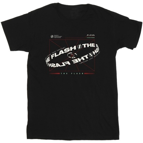 textil Hombre Camisetas manga larga Dc Comics The Flash Graph Negro