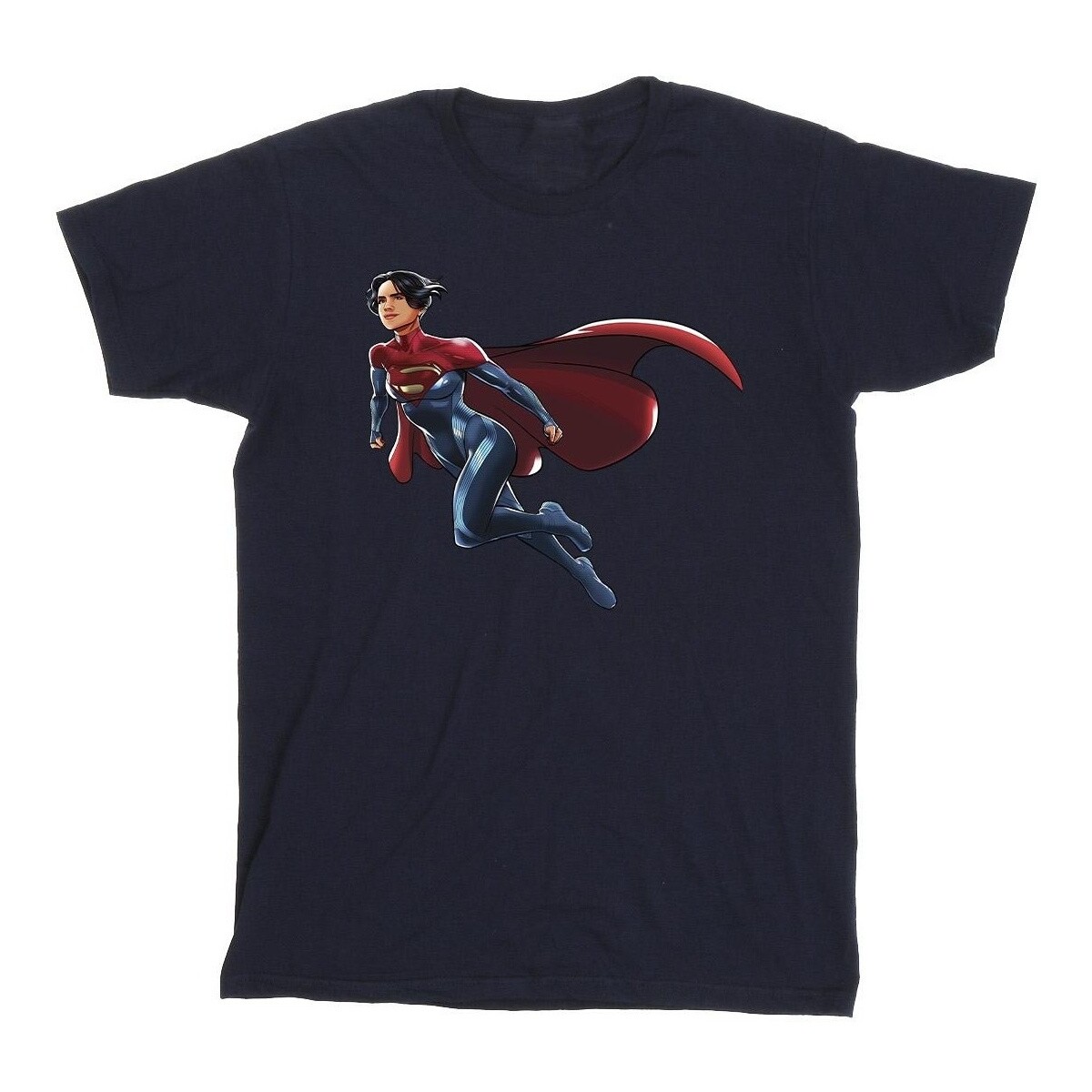 textil Hombre Camisetas manga larga Dc Comics The Flash Supergirl Azul