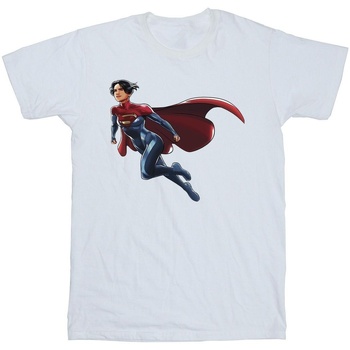 textil Hombre Camisetas manga larga Dc Comics The Flash Supergirl Blanco