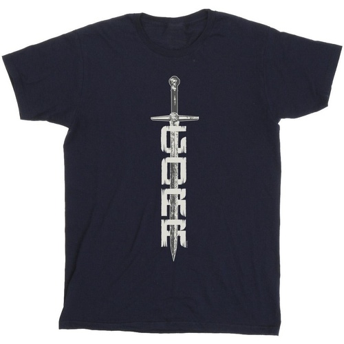 textil Hombre Camisetas manga larga Marvel Thor Love And Thunder Gorr Sword Azul